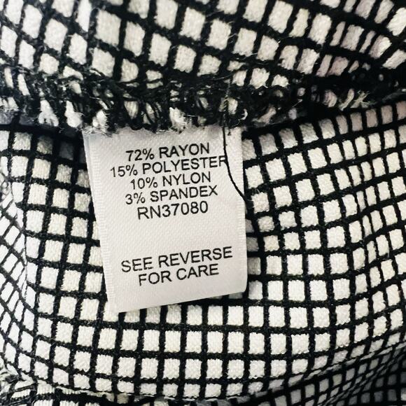 CATO Women’s Black and White Check Skirt Plus Size 24W (A0127) - Picture 5 of 5